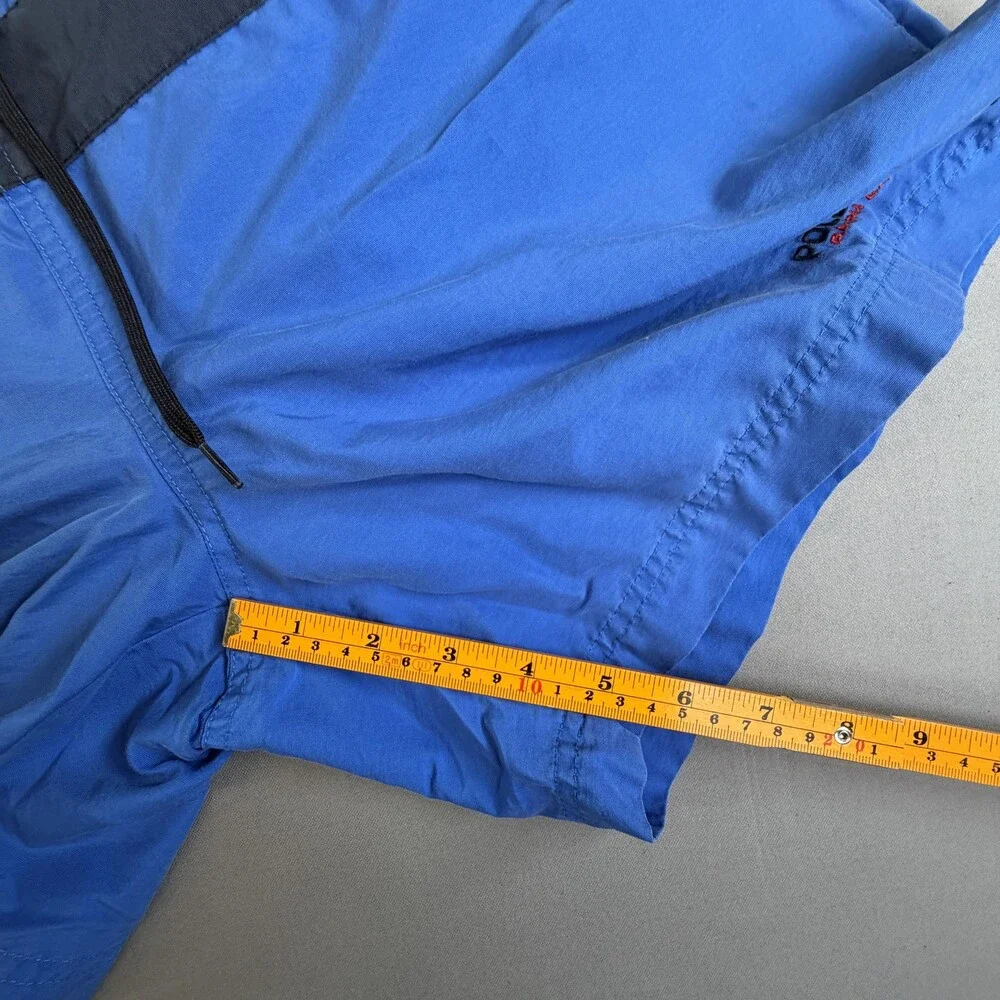 Polo Sport Ralph Lauren Shorts Men Medium Blue Swim Trunks Drawstring Lined 36x6